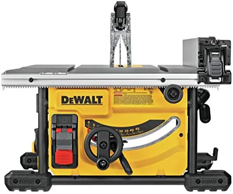 DEWALT Table Saw for Jobsite  Compact  8 1/4 Inch with Lightweight Protective Safety Glasses  DWE7485 & DPG52 1C 