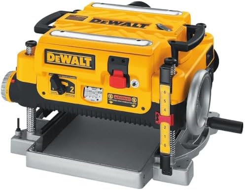 DEWALT Thickness Planer  13 inch Wood Planer  Three Knife Two Speed  15 Amp  20 000 RPM Motor  DW735X 