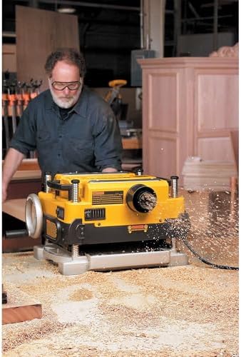 DEWALT Thickness Planer  13 inch Wood Planer  Three Knife Two Speed  15 Amp  20 000 RPM Motor  DW735X 
