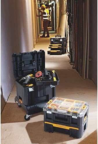 DEWALT Tool Storage Organizer Cart  Use With TSTAK System  Heavy Duty Wheels for Rolling  Organizer for Jobsites  DWST17889 