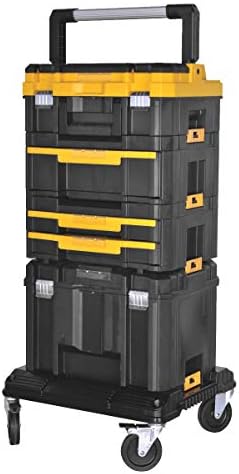 DEWALT Tool Storage Organizer Cart  Use With TSTAK System  Heavy Duty Wheels for Rolling  Organizer for Jobsites  DWST17889 