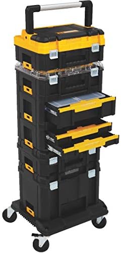 DEWALT Tool Storage Organizer Cart  Use With TSTAK System  Heavy Duty Wheels for Rolling  Organizer for Jobsites  DWST17889 
