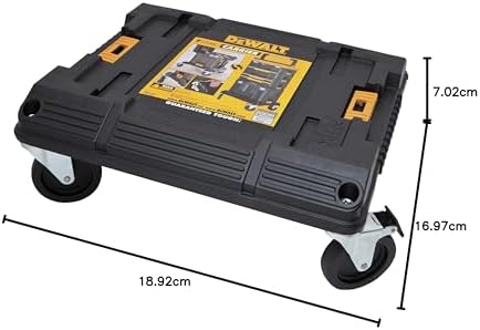 DEWALT Tool Storage Organizer Cart  Use With TSTAK System  Heavy Duty Wheels for Rolling  Organizer for Jobsites  DWST17889 