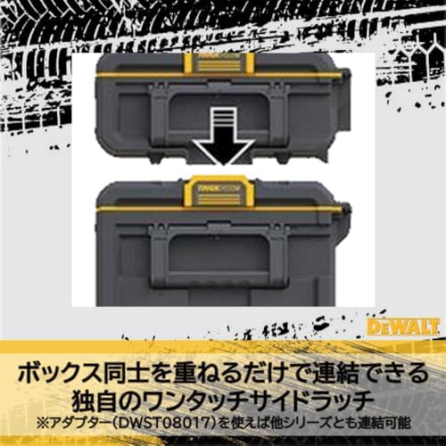 DEWALT Tough System 2 0 XL Size Tool Box Storage Case Tool Box DS450 Moving Dolly Stacked Storage