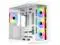 DIYPC ARGB N3 W White USB3 0/ Type C Tempered Glass E ATX /ATX Dual Chamber Gaming Computer Case w/ 3 x Tempered Glass Panel and 4 x ARGB PWM Fans  Pre Installed  