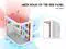 DIYPC ARGB N3 W White USB3 0/ Type C Tempered Glass E ATX /ATX Dual Chamber Gaming Computer Case w/ 3 x Tempered Glass Panel and 4 x ARGB PWM Fans  Pre Installed  