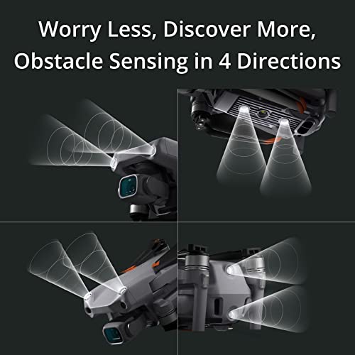 DJI Air 2S Drone with 3 Axis Gimbal Camera 5 4K Video 1 Inch CMOS Sensor 4 Directions of Obstacle Sensing 31 Mins Flight Time 12km Video Transmission FAA Remote ID Compliant Gray