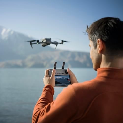 DJI Air 3S Fly More Combo  RC 2 Screen Remote Controller   Drone with 1 CMOS Wide Angle & Medium Tele Camera for Adults  4K/60fps  Omnidirectional Sensing & 3 Batteries for Extended Flight Time