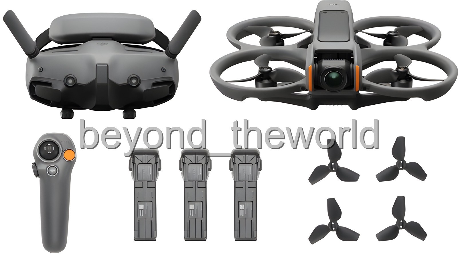 DJI Avata 2 Fly More Combo Camera Drone  3 Bastteries    RC Motio 3   Goggles 3