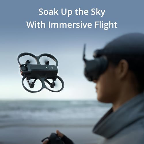 DJI Avata 2 Fly Smart Combo  Single Battery  with FPV Drone Including Goggles 3 and RC Motion 3  Immersive Experience  Built in Propeller Guard  POV Content Bundle with Deco Gear Accessories