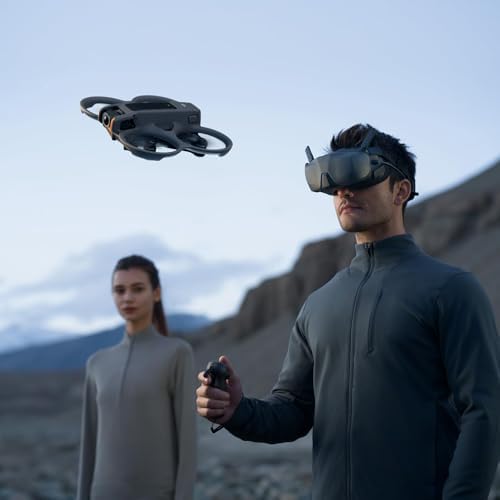 DJI Avata 2 Fly Smart Combo  Single Battery  with FPV Drone Including Goggles 3 and RC Motion 3  Immersive Experience  Built in Propeller Guard  POV Content Bundle with Deco Gear Accessories
