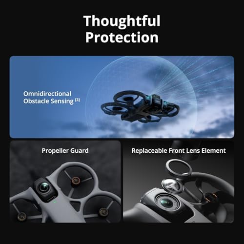 DJI Avata 360 Motion Fly More Combo  360  Drone With 1 Inch 8K 360  Imaging  360  Camera Drone With Propeller Guard  Includes Goggles N3 and RC Motion 3 for Intuitive Motion Control and Easy ACRO