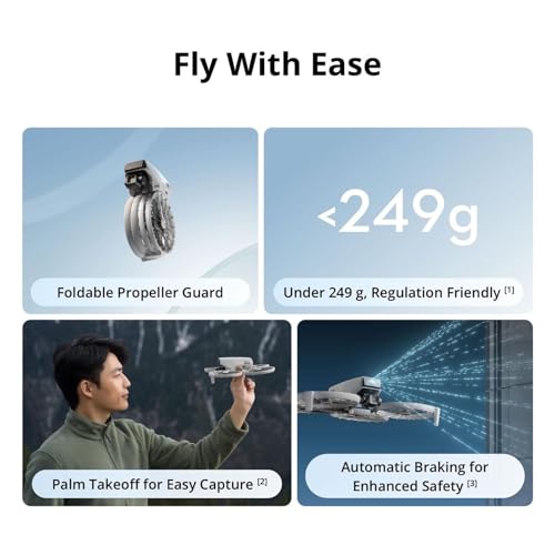 DJI Flip Fly More Combo With RC 2 Screen Remote Controller  Drone With 4K UHD Camera for Adults  Palm Takeoff  Auto Return  Intelligent Flight  3 Batteries for 93 Min Flight Time