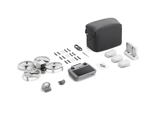 DJI Flip Fly More Combo With RC 2 Screen Remote Controller  Drone With 4K UHD Camera for Adults  Palm Takeoff  Auto Return  Intelligent Flight  3 Batteries for 93 Min Flight Time