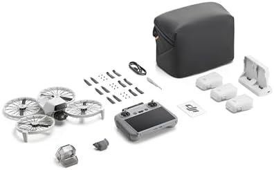 DJI Flip Fly More Combo With RC 2 Screen Remote Controller  Drone With 4K UHD Camera for Adults  Palm Takeoff  Auto Return  Intelligent Flight  3 Batteries for 93 Min Flight Time