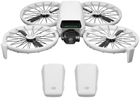 DJI Flip Fly More Combo With RC 2 Screen Remote Controller  Drone With 4K UHD Camera for Adults  Palm Takeoff  Auto Return  Intelligent Flight  3 Batteries for 93 Min Flight Time