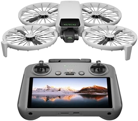 DJI Flip Fly More Combo With RC 2 Screen Remote Controller  Drone With 4K UHD Camera for Adults  Palm Takeoff  Auto Return  Intelligent Flight  3 Batteries for 93 Min Flight Time