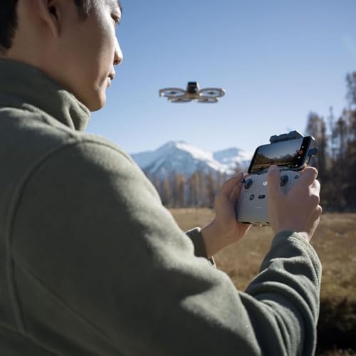 DJI Flip  RC N3  Bundle with 128GB Micro SD Card& Propeller Guard Ring& Strobe Light   Drone With 4K UHD Camera for Adults  Under 249g  Palm Takeoff  Auto Return  31 Min Flight Time