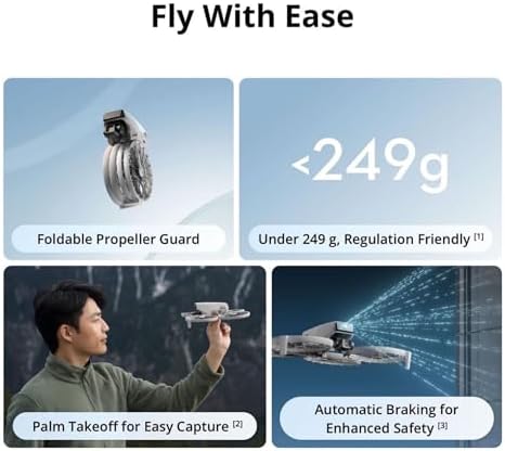 DJI Flip  RC N3   Drone With 4K UHD Camera for Adults  Under 249 g  3 Axis Gimbal Stabilization  44000ft/13km Video Transmission  Palm Takeoff  Auto Return  31 Min Flight Time  Intelligent Flight