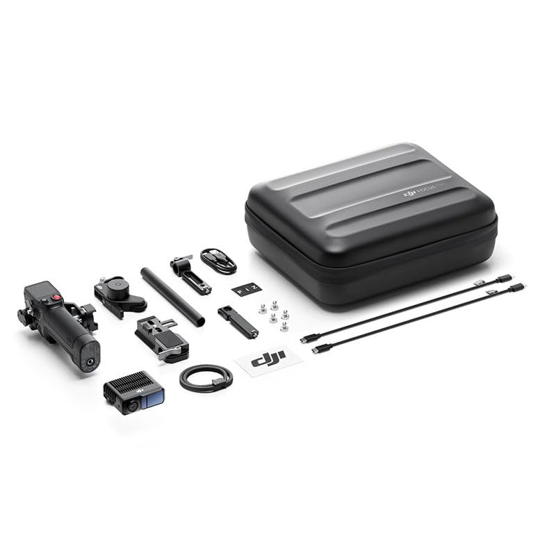 DJI Focus Pro Creator Combo, sistema de control de lentes AMF, enfoque de sujeto de 65.6 ft, 76,800 puntos de rango LiDAR, reconocimiento de IA, unidad manual de control de lentes FIZ, compatible con