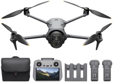 DJI Mavic 4 Pro 512GB Creator Combo with RC Pro 2  Flagship Tri Camera Drone with 100MP 4/3 CMOS Hasselblad Camera  51 Min Max Flight Time  Three Batteries  Charging Hub  Professional  Gray