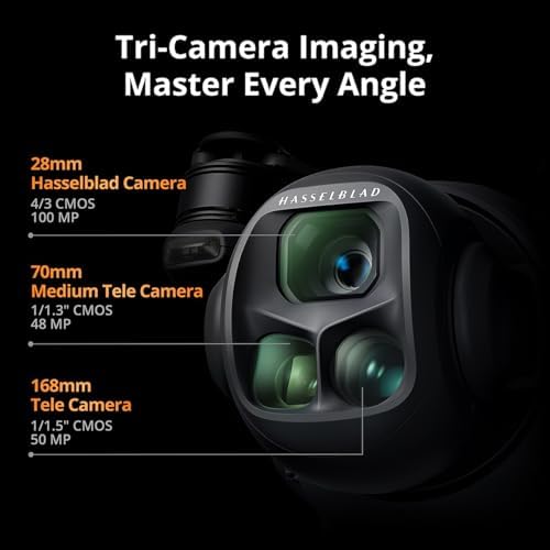 DJI Mavic 4 Pro Drone with DJI RC 2  Flagship Tri Camera Drone with 100MP 4/3 CMOS Hasselblad Camera  for Professionals  30km/18 6mi Video Transmission  51 Min Max Flight Time