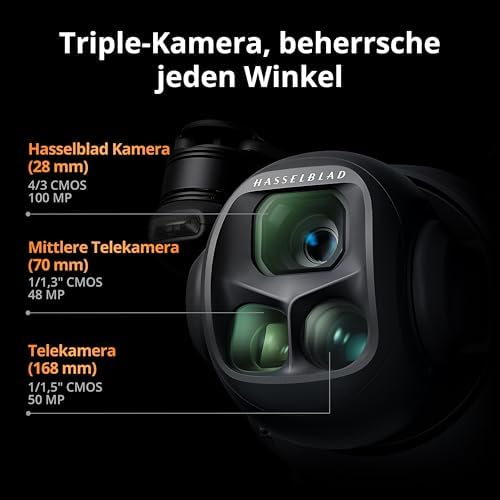 DJI Mavic 4 Pro Drone with DJI RC 2  Flagship Tri Camera Drone with 100MP 4/3 CMOS Hasselblad Camera  for Professionals  30km/18 6mi Video Transmission  51 Min Max Flight Time