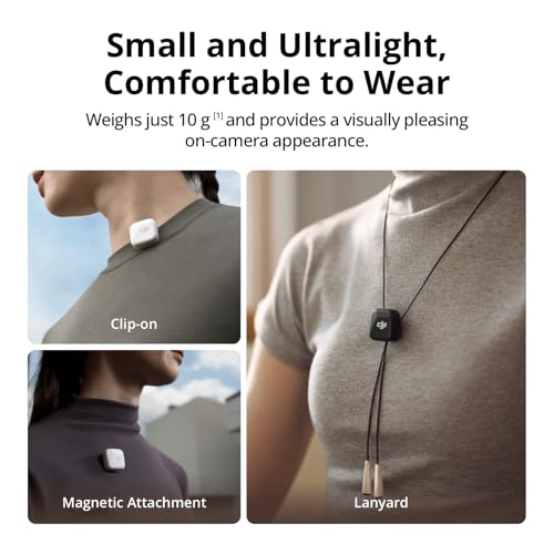 DJI Mic Mini Transmitter  Infinity Black   Ultralight  Wireless Lavalier Microphone for DJI Action 5 Pro/Osmo Pocket 3  Noise Cancelling  Wireless Microphone for Camera/iPhone/Android  Vlog  Streaming