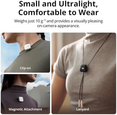 DJI Mic Mini  1 TX   1 RX   Wireless Lavalier Microphone for iPhone/Camera/Android  Ultralight  Detail Rich Audio  Noise Cancelling  Automatic Limiting  Vlog  Streaming  400m Transmission