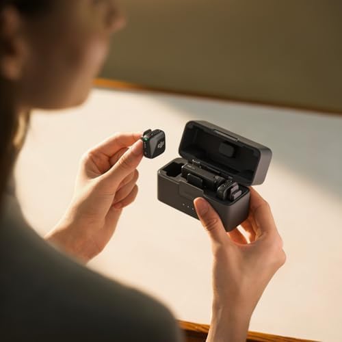 DJI Mic Mini  2 TX   1 RX   Charging Case   Wireless Lavalier Microphone for iPhone/Camera/Android  Ultralight  Detail Rich Audio  48h Use  Noise Cancelling  Automatic Limiting  Vlog  Streaming