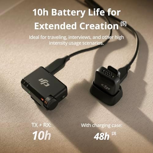 DJI Mic Mini  2 TX   1 RX   Detail Rich Audio  Wireless Lavalier Microphone for Camera/Android  2 Person Vlog  Team Production