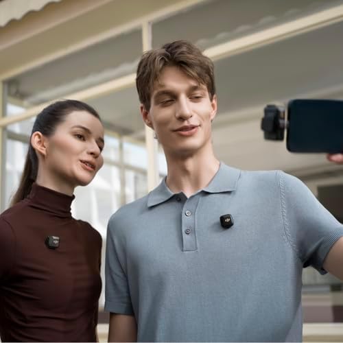 DJI Mic Mini  2 TX   1 RX   Detail Rich Audio  Wireless Lavalier Microphone for Camera/Android  2 Person Vlog  Team Production