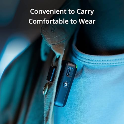 DJI Mic Wireless Microphone System and Audio Recorder Bundle with Deco Gear 7 Hard Case   Clip On Mini Lapel Microphone x2 & 1YR CPS Enhanced Protection Pack