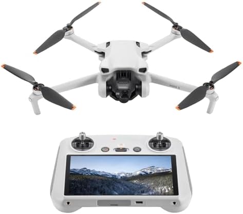 DJI Mini 3  DJI RC   Lightweight 3x Mechanical Gimbal Drones with Camera for Adults 4K  38 min Flight Time  up to 32800ft  10km  Video Transmission  Vertical Shooting  GPS Auto Return Integrated