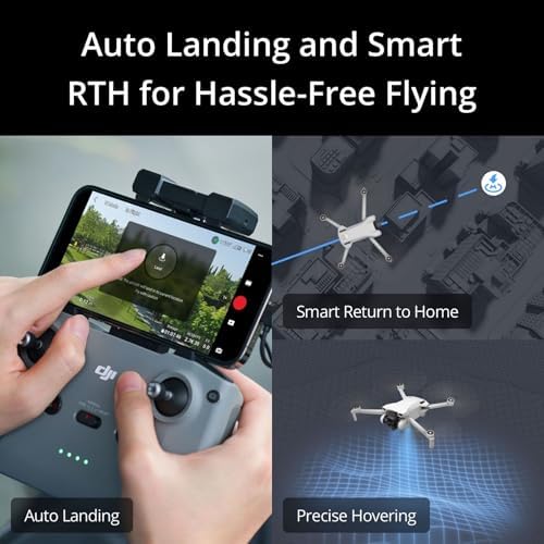 DJI Mini 3  DJI RC   Lightweight 3x Mechanical Gimbal Drones with Camera for Adults 4K  38 min Flight Time  up to 32800ft  10km  Video Transmission  Vertical Shooting  GPS Auto Return Integrated