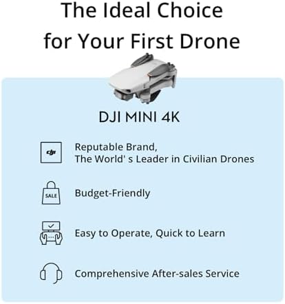 DJI Mini 4K Fly More Combo  Drone with 4K UHD Camera for Adults  Under 249 g  3 Axis Gimbal Stabilization  10km Video Transmission  Auto Return  3 Batteries for 93 Min Max Flight Time  QuickShots