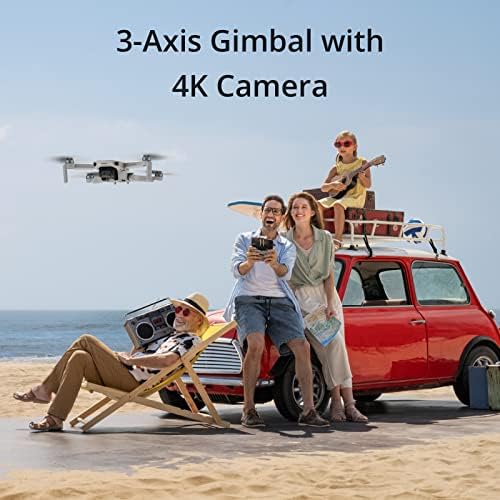 DJI Mini 4K  Drone with 4K UHD Camera for Adults  Under 249 g  3 Axis Gimbal Stabilization  10km Video Transmission  Auto Return  Wind Resistance  1 Battery for 31 Min Max Flight Time  Intelligent