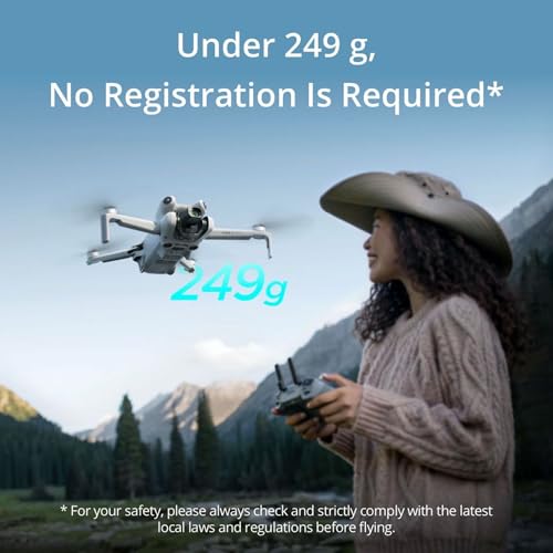 DJI Mini 4 Pro Fly More Combo con DJI RC 2, drones con cámara para adultos 4K, menos de 0.549 libras/8.78 oz, 3 baterías para hasta 102 minutos de tiempo de vuelo, regreso inteligente a casa, dron