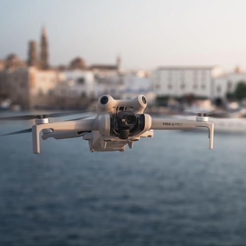 DJI Mini 4 Pro Folding Drone with RC 2 Remote  With Screen  Fly More Combo  4K HDR Video Camera for Adults  Under 249g  Omnidirectional Sensing  3 Batteries Bundle with 128 gb SD Card Strobe Lights and More