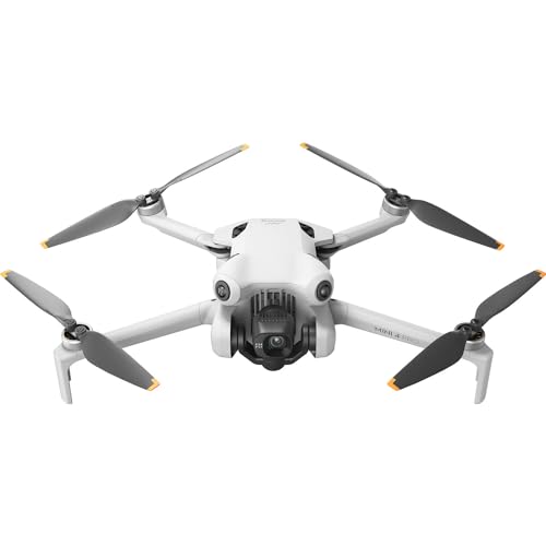 DJI Mini 4 Pro Folding Drone with RC 2 Remote  With Screen  Fly More Combo  4K HDR Video Camera for Adults  Under 249g  Omnidirectional Sensing  3 Batteries Bundle with 128 gb SD Card Strobe Lights and More