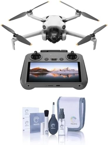 DJI Mini 4 Pro  DJI RC 2   Folding Mini Drone with 4K HDR Video Camera for Adults  Under 0 549 lbs/249 g  34 Mins Flight Time  20 km Max Video Transmission Distance  Omnidirectional Vision Sensing