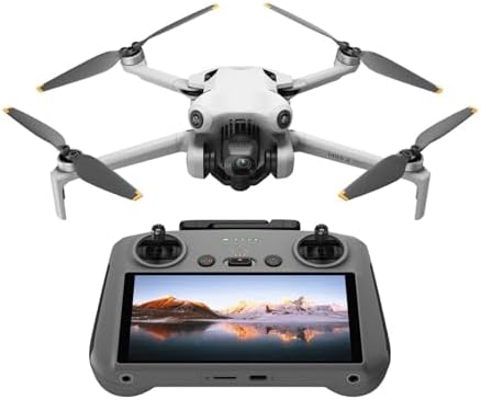 DJI Mini 4 Pro  DJI RC 2   Drones with Camera for Adults 4K  Under 0 549 lbs/249 g  34 Mins Flight Time  20km Max Video Transmission Distance  Omnidirectional Vision Sensing  Mini Drone for Beginners