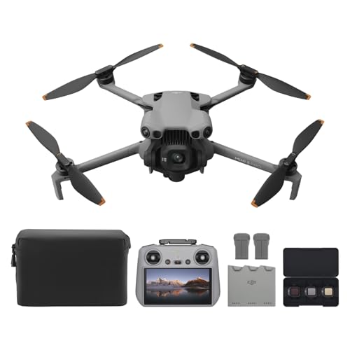 DJI Mini 5 Pro Fly More Combo with DJI RC 2  Drone with Camera  1 Inch CMOS  4K Drone for Beginners with Omnidirectional Obstacle Sensing  ActiveTrack 360   225  Gimbal Rotation  3 Batteries