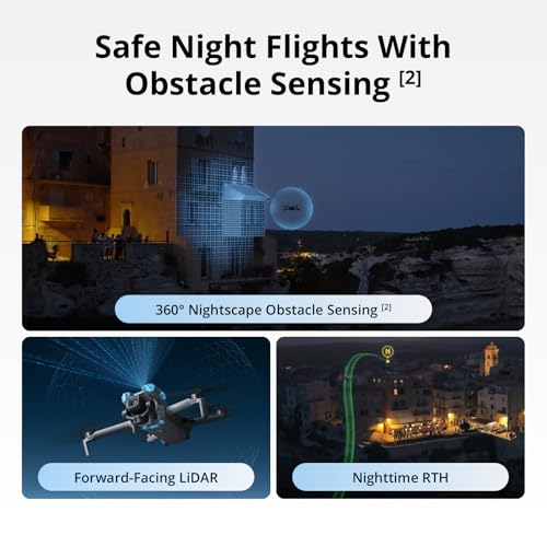 DJI Mini 5 Pro Fly More Combo with DJI RC 2  Drone with Camera  1 Inch CMOS  4K Drone for Beginners with Omnidirectional Obstacle Sensing  ActiveTrack 360   225  Gimbal Rotation  3 Batteries