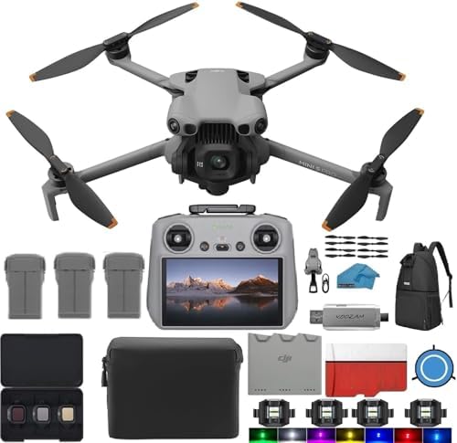 DJI Mini 5 Pro Fly More Combo with DJI RC 2 Controller  1 Inch CMOS 4K Drone for Beginners with Omnidirectional Obstacle Sensing  ActiveTrack 360  225 Gimbal Rotation  3 Batteries Bundle