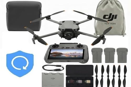DJI Mini 5 Pro Fly More Combo with DJI RC 2  Drone with 4K Video  36 Mins Flight Time  3 Batteries Bundle with 12 DJI NY Pouch  1 year NYC Care Plan and more