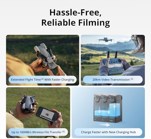 DJI Mini 5 Pro, dron ultraligero y plegable con cámara, CMOS de 1 pulgada, detección omnidireccional de obstáculos, ActiveTrack 360°, rotación de cardán de 225°, transmisión de 20 km, dron 4K para