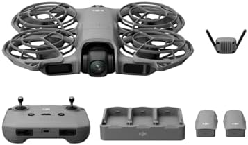 DJI Neo 2 Fly More Combo  Drone Only   4K Drone With Camera  Palm Takeoff & Landing  Gesture Control  ActiveTrack  Omnidirectional Obstacle Sensing  3 Batteries