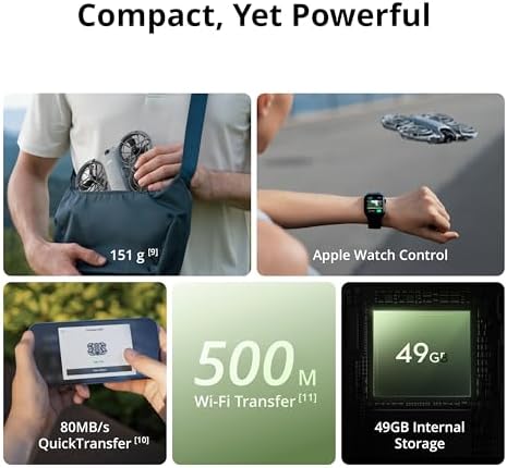 DJI Neo 2  Drone Only   Lightweight & Foldable 4K Drone With Camera  Palm Takeoff & Landing  Gesture Control  ActiveTrack  Omnidirectional Obstacle Sensing