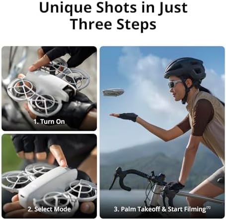 DJI Neo Motion Fly More Combo  Mini Drone with 4K UHD Camera for Adults  135g Self Flying Drone that Follows You  Palm Takeoff  Subject Tracking  QuickShots  with RC Motion 3 and 3 Batteries